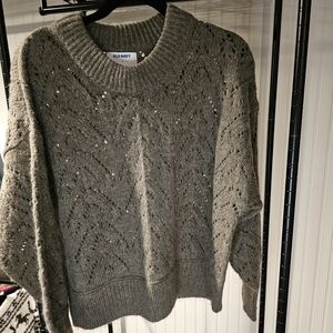 Old Navy Olive Green Knit Sweater